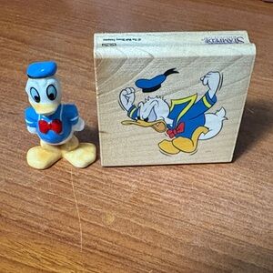 Rubber Stampede Disney Mad Donald Duck 394E Wood Mounted Rubber Stamp & figure